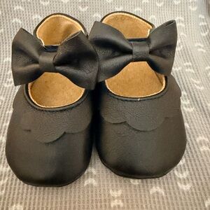 Baby Girls Mary Jane Flats with Bownot Non Slip Soft Sole